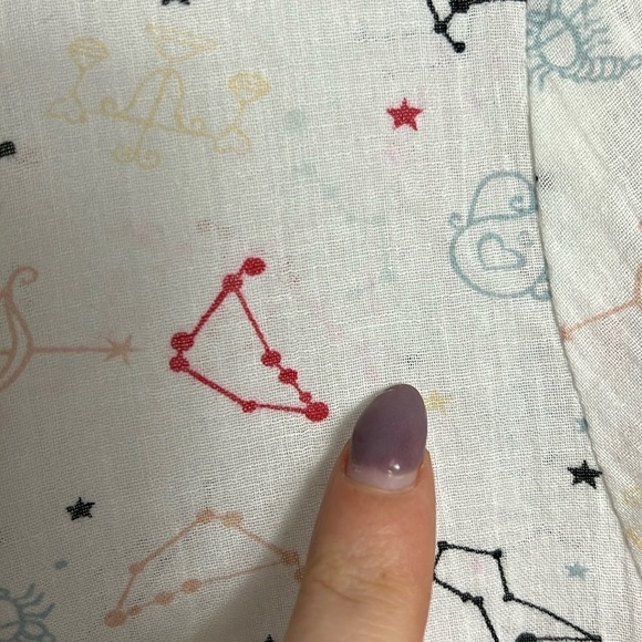 ModCloth Zodiac Sign Button Down Lightweight Novelty Print Shirt Size XS - Picture 9 of 16